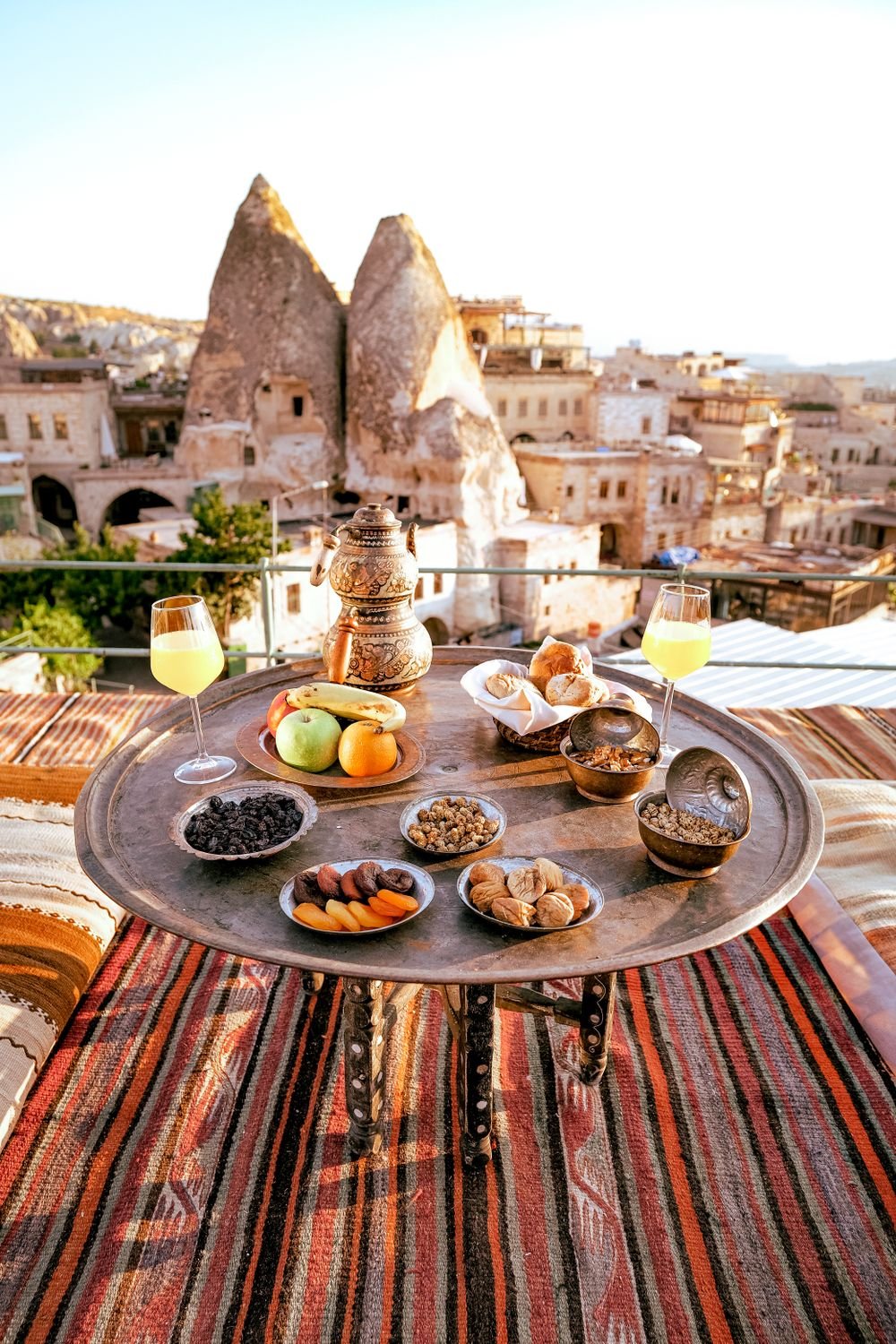 Desayuno en la terraza de Casa Alba